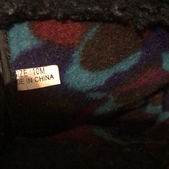 Eddie Bauer Vintage Black, Quilted Waterproof Lined Snow Duck Boots Size 10 - Picture 10 of 11